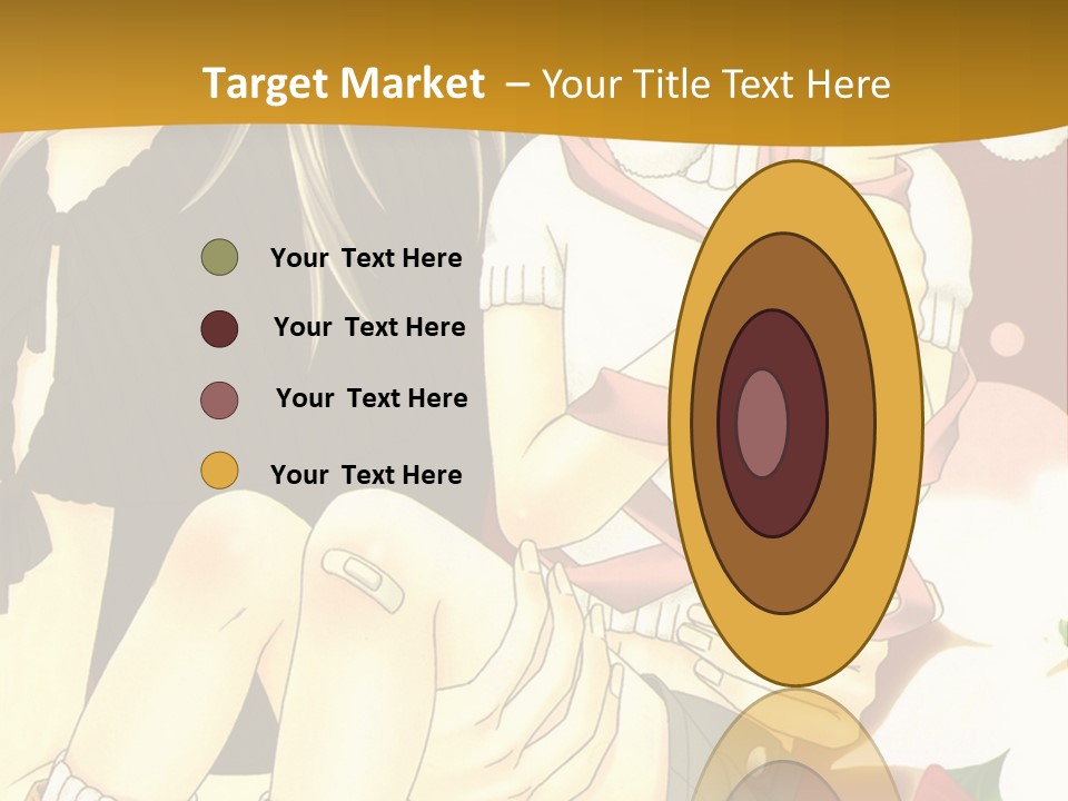 A Couple Of Anime Characters Sitting Next To Each Other PowerPoint Template