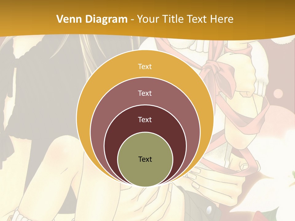 A Couple Of Anime Characters Sitting Next To Each Other PowerPoint Template