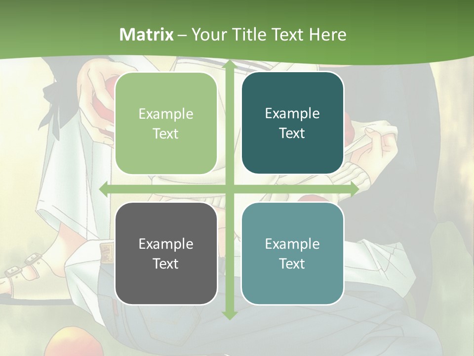 A Couple Of People Sitting Next To Each Other PowerPoint Template