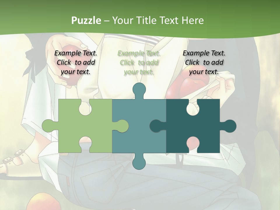 A Couple Of People Sitting Next To Each Other PowerPoint Template