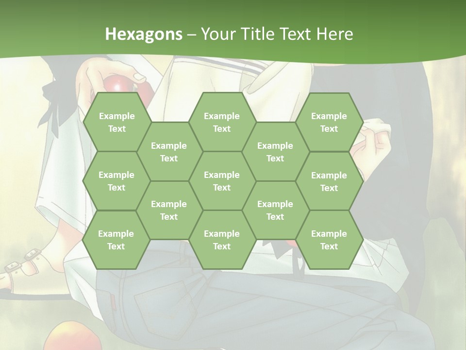 A Couple Of People Sitting Next To Each Other PowerPoint Template