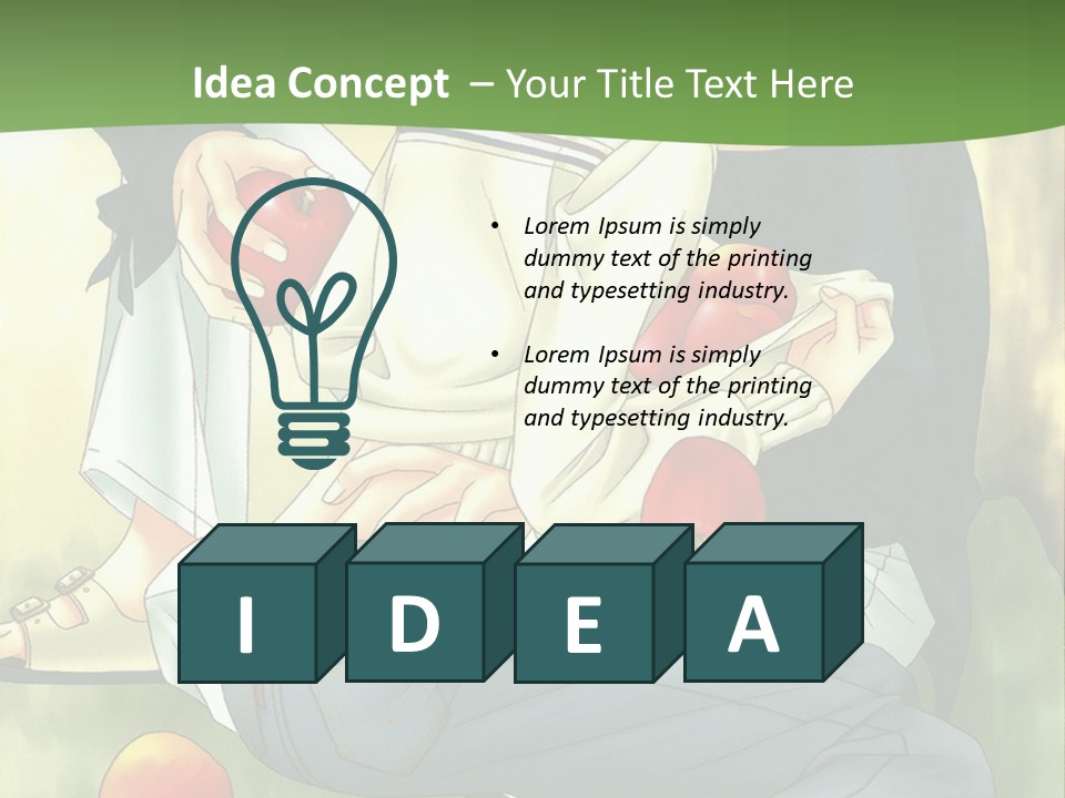 A Couple Of People Sitting Next To Each Other PowerPoint Template