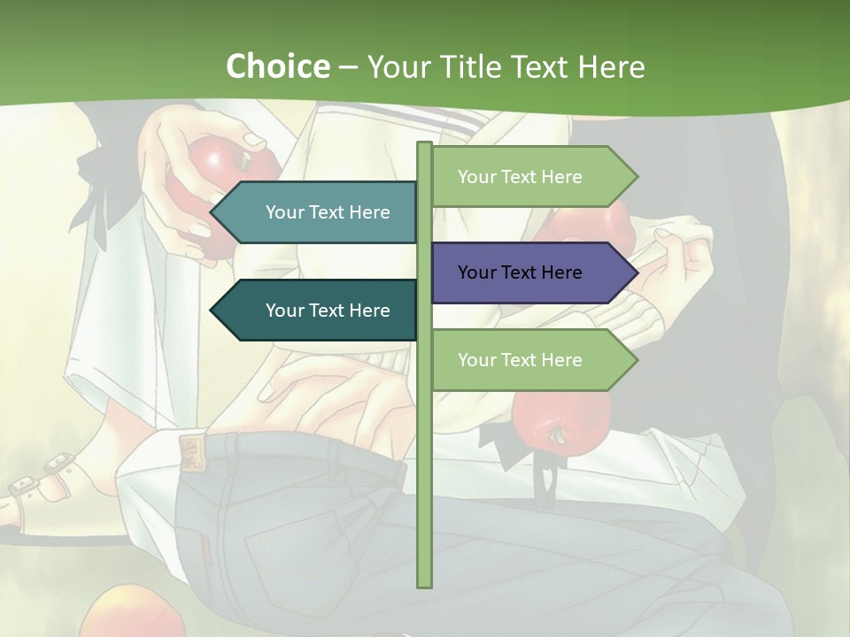 A Couple Of People Sitting Next To Each Other PowerPoint Template