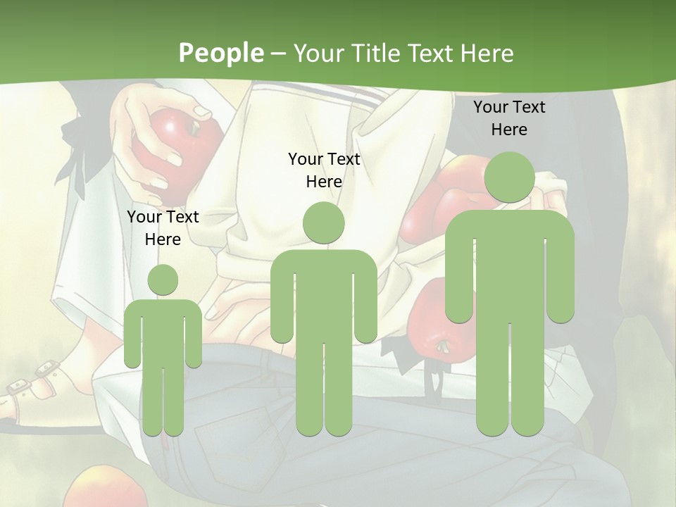 A Couple Of People Sitting Next To Each Other PowerPoint Template