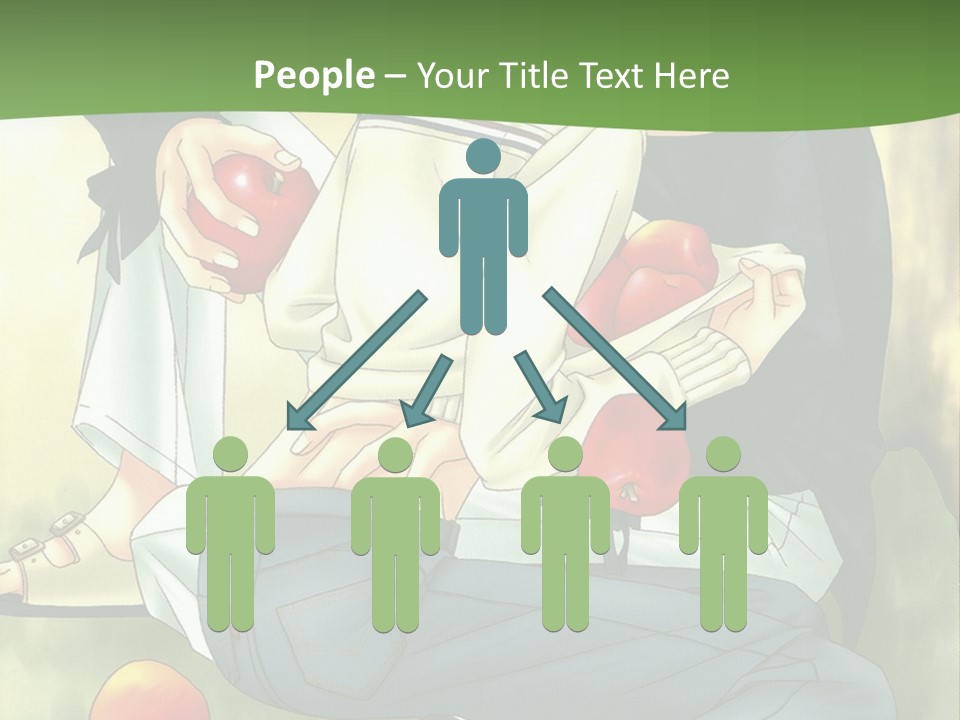 A Couple Of People Sitting Next To Each Other PowerPoint Template