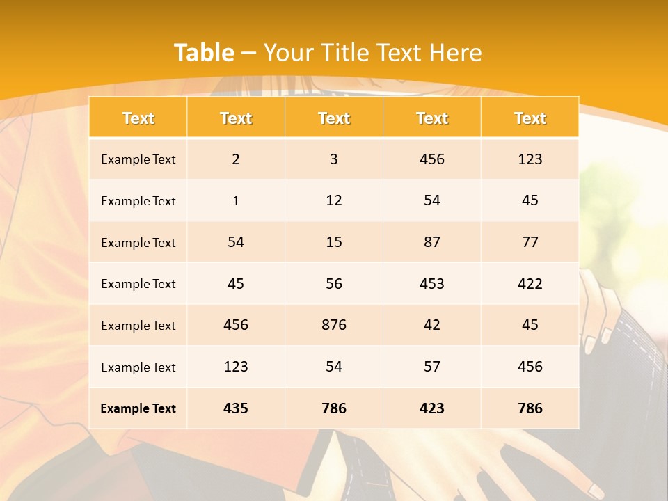 A Man And Woman Hugging In Front Of A Yellow Background PowerPoint Template