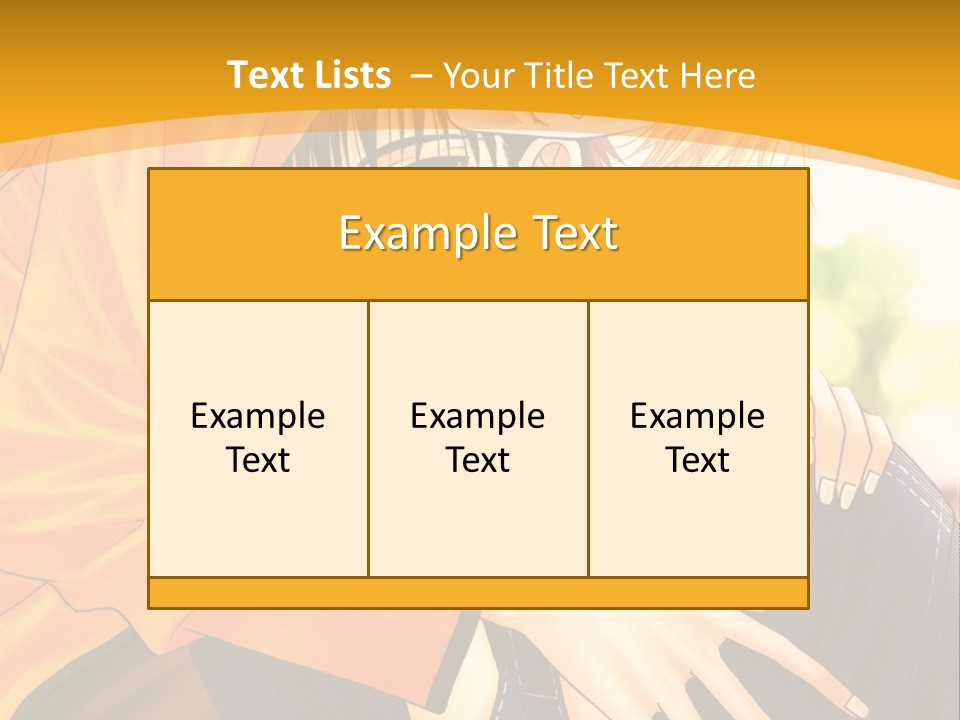 A Man And Woman Hugging In Front Of A Yellow Background PowerPoint Template