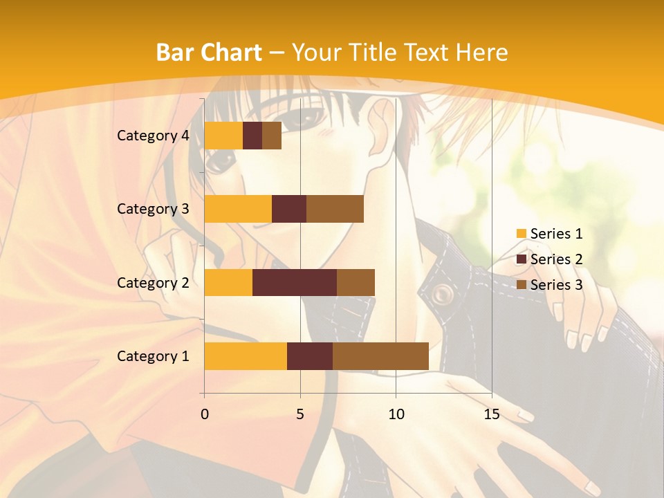 A Man And Woman Hugging In Front Of A Yellow Background PowerPoint Template