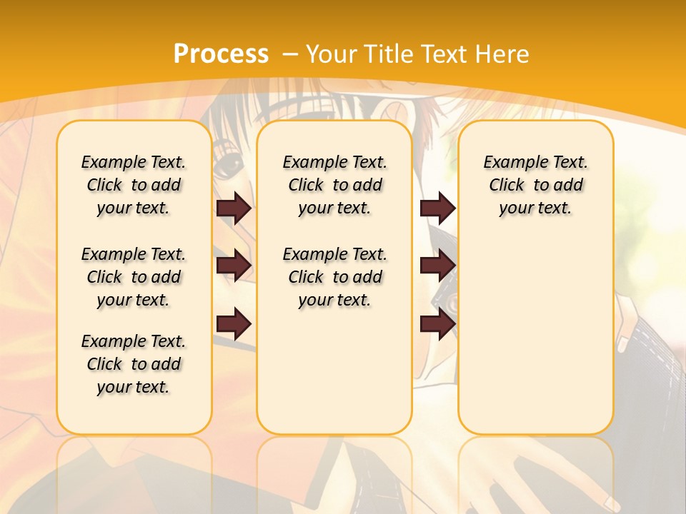 A Man And Woman Hugging In Front Of A Yellow Background PowerPoint Template