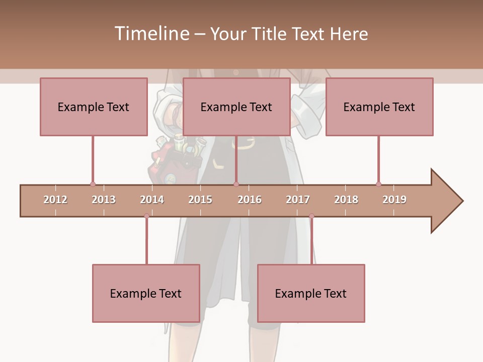 A Woman In A White Coat Is Standing With Her Hands On Her Hips PowerPoint Template