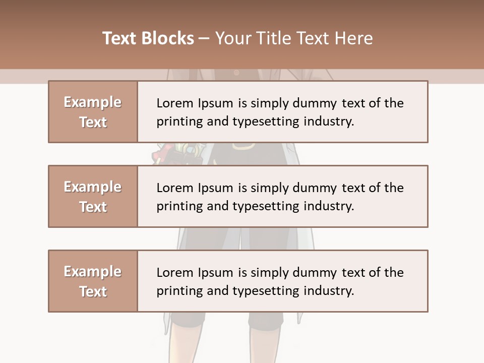 A Woman In A White Coat Is Standing With Her Hands On Her Hips PowerPoint Template
