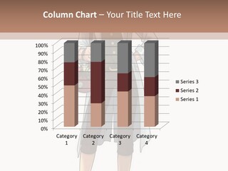 A Woman In A White Coat Is Standing With Her Hands On Her Hips PowerPoint Template