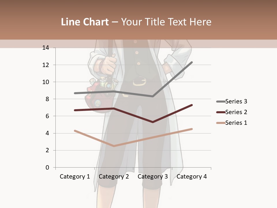 A Woman In A White Coat Is Standing With Her Hands On Her Hips PowerPoint Template