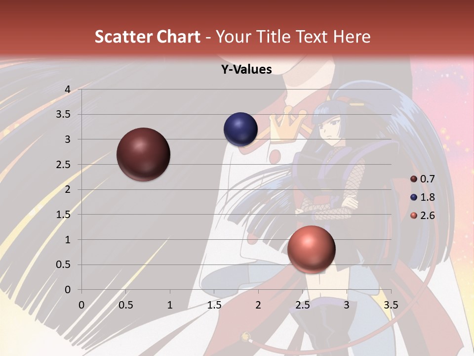 A Girl With Long Black Hair And A Red Hat Is Standing In Front Of A PowerPoint Template