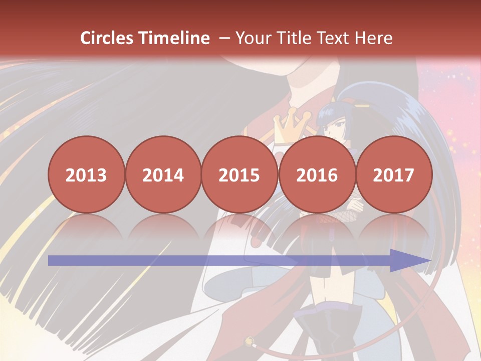 A Girl With Long Black Hair And A Red Hat Is Standing In Front Of A PowerPoint Template