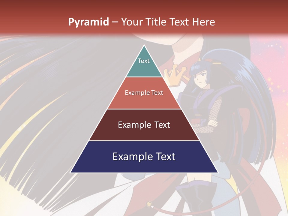 A Girl With Long Black Hair And A Red Hat Is Standing In Front Of A PowerPoint Template