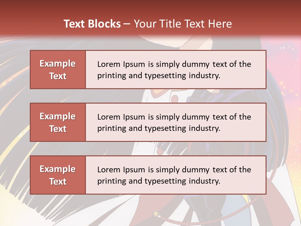 A Girl With Long Black Hair And A Red Hat Is Standing In Front Of A PowerPoint Template