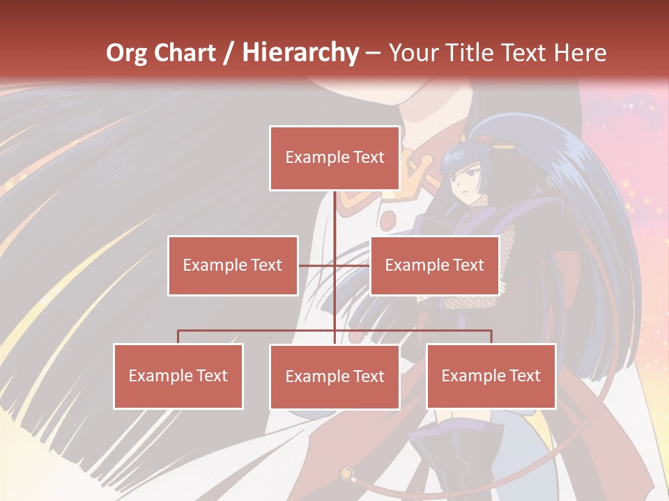 A Girl With Long Black Hair And A Red Hat Is Standing In Front Of A PowerPoint Template