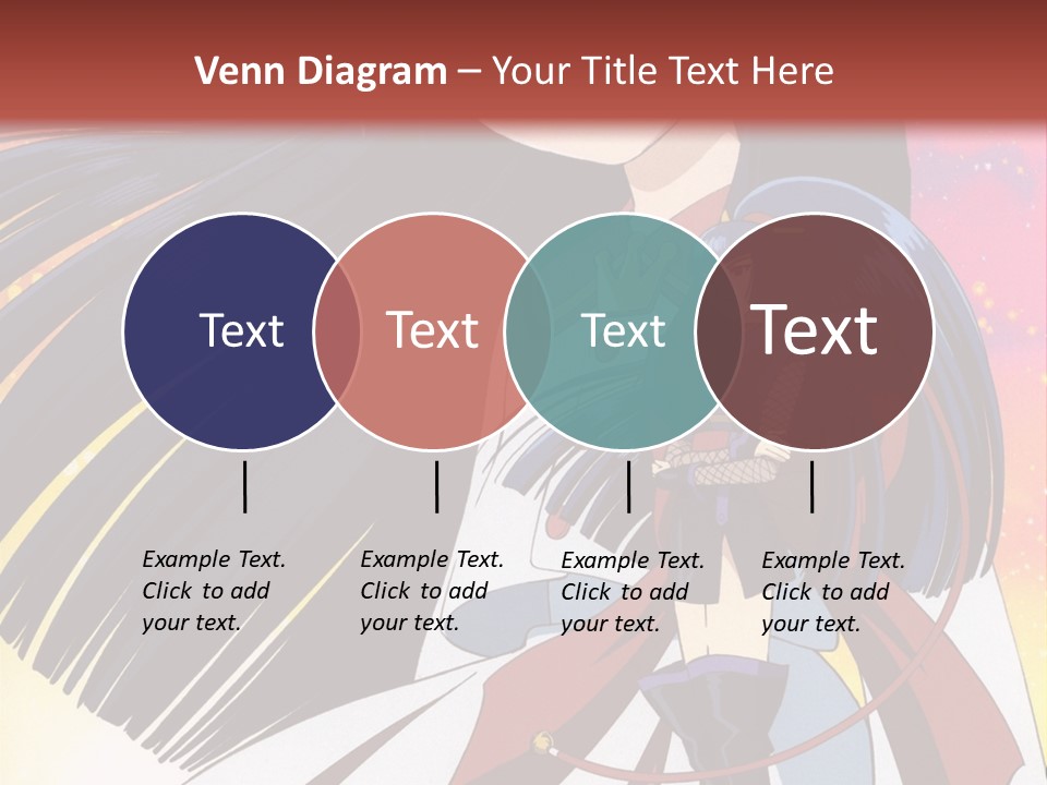 A Girl With Long Black Hair And A Red Hat Is Standing In Front Of A PowerPoint Template