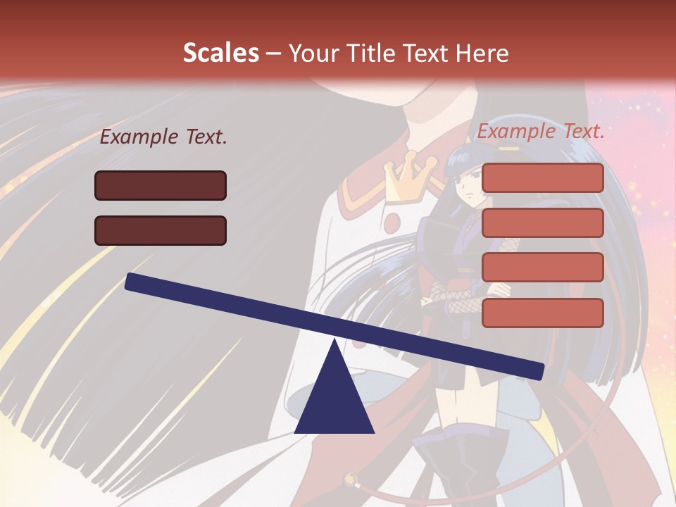 A Girl With Long Black Hair And A Red Hat Is Standing In Front Of A PowerPoint Template