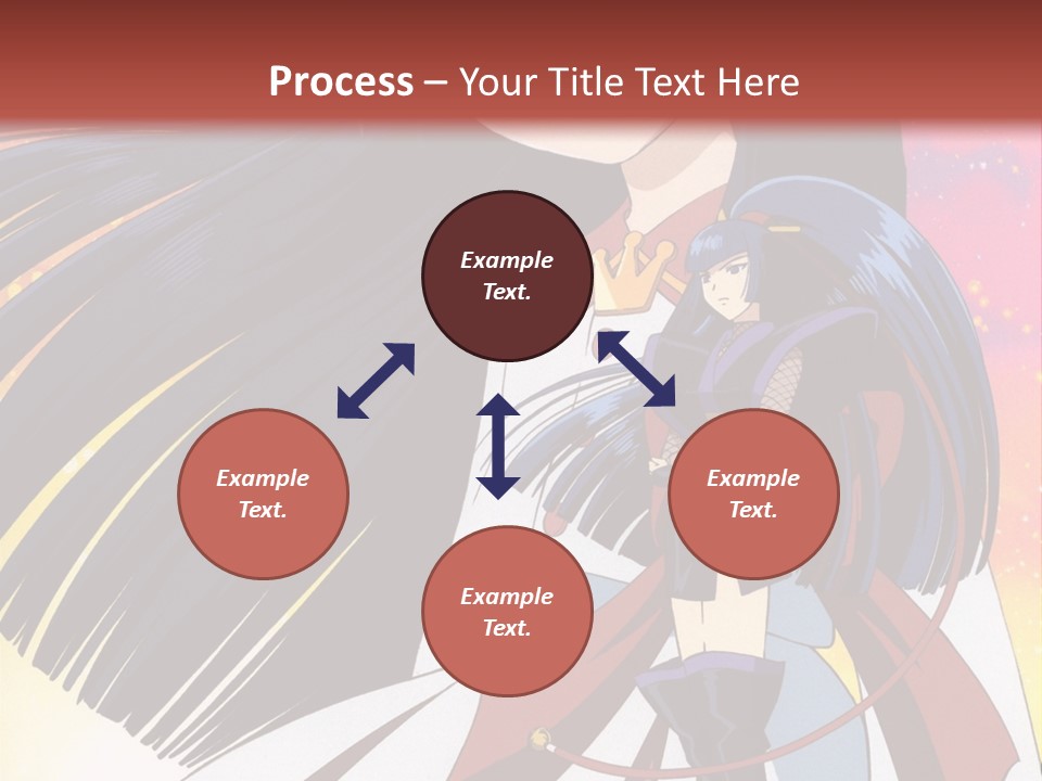 A Girl With Long Black Hair And A Red Hat Is Standing In Front Of A PowerPoint Template