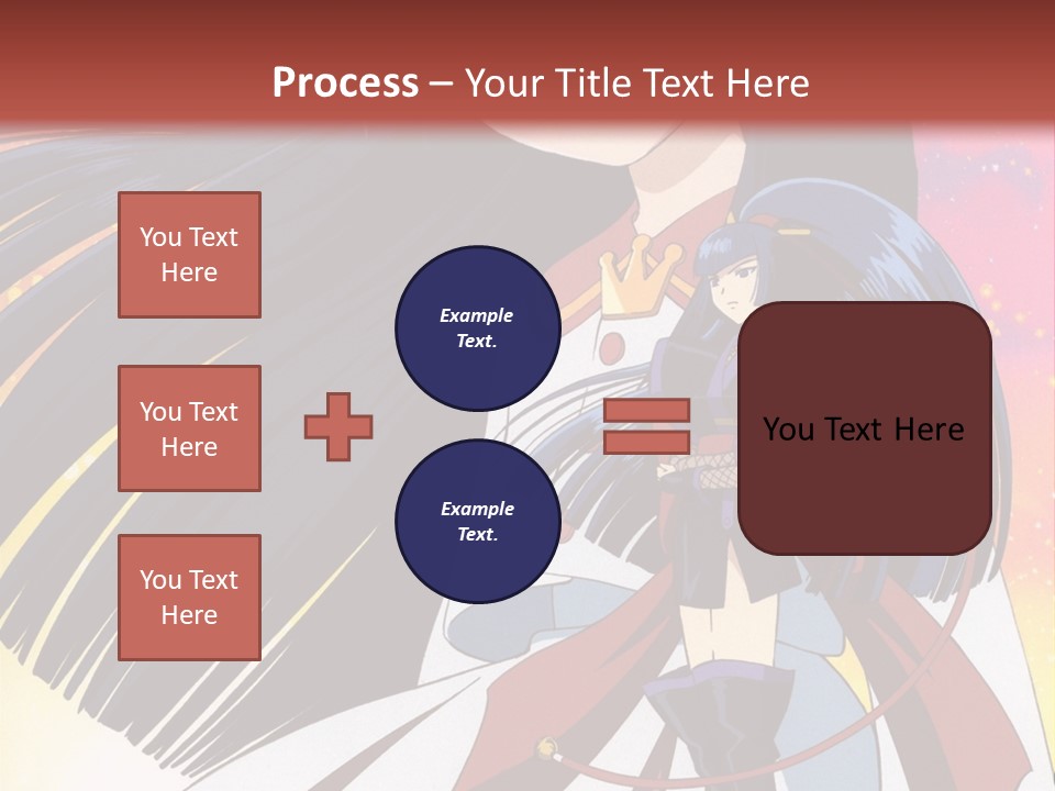 A Girl With Long Black Hair And A Red Hat Is Standing In Front Of A PowerPoint Template