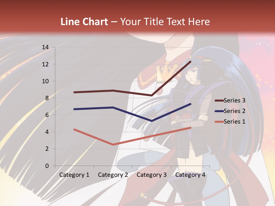 A Girl With Long Black Hair And A Red Hat Is Standing In Front Of A PowerPoint Template