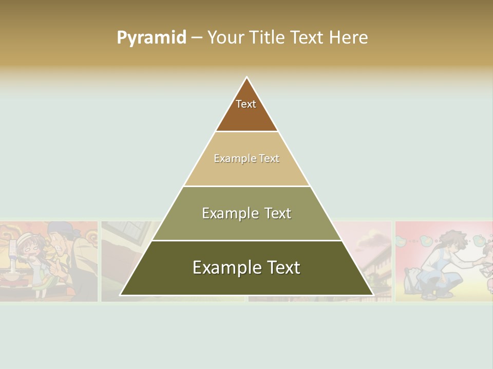 A Group Of Anime Characters With A Blue Background PowerPoint Template