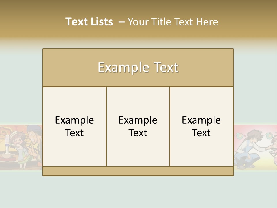 A Group Of Anime Characters With A Blue Background PowerPoint Template