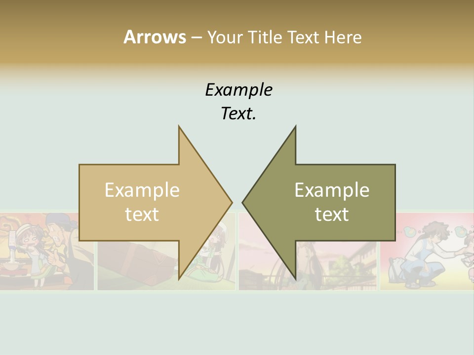 A Group Of Anime Characters With A Blue Background PowerPoint Template