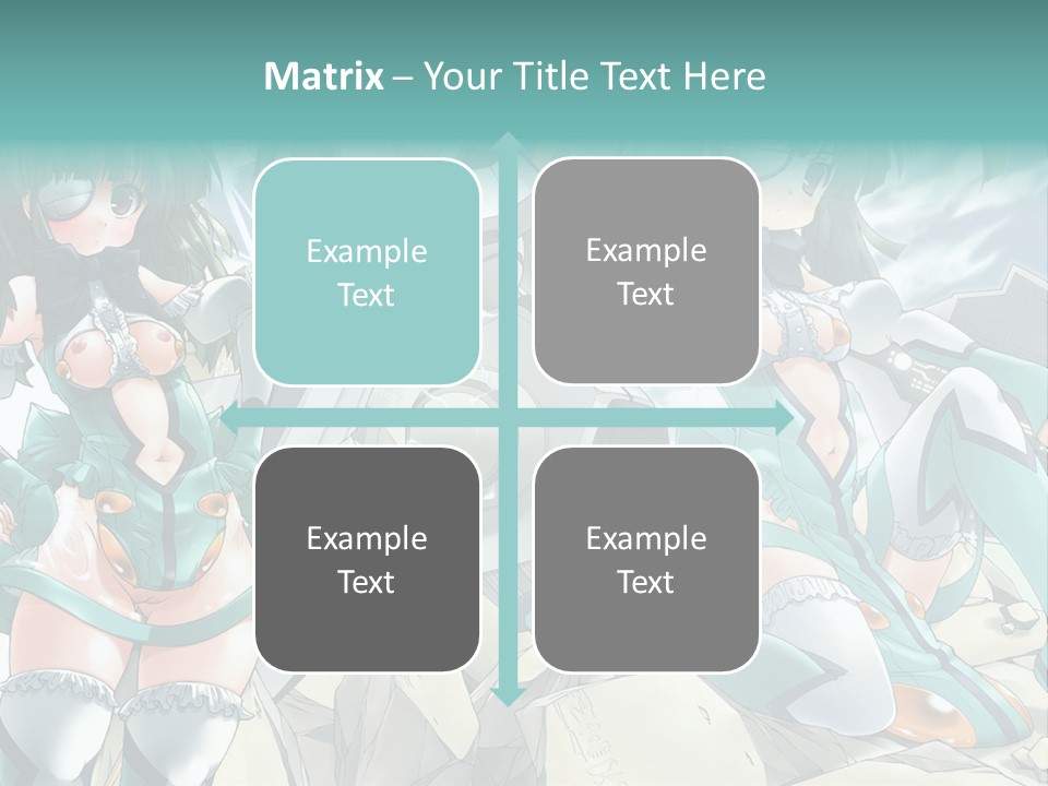 A Woman In A Green Dress Is Standing Next To A Robot PowerPoint Template