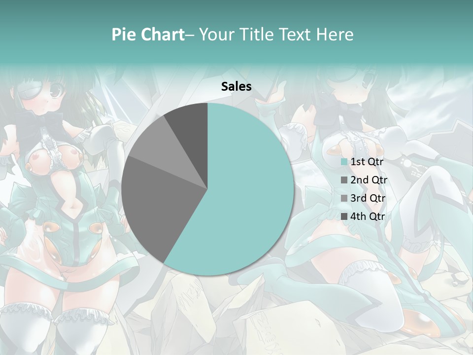 A Woman In A Green Dress Is Standing Next To A Robot PowerPoint Template