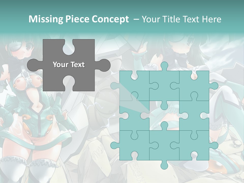 A Woman In A Green Dress Is Standing Next To A Robot PowerPoint Template