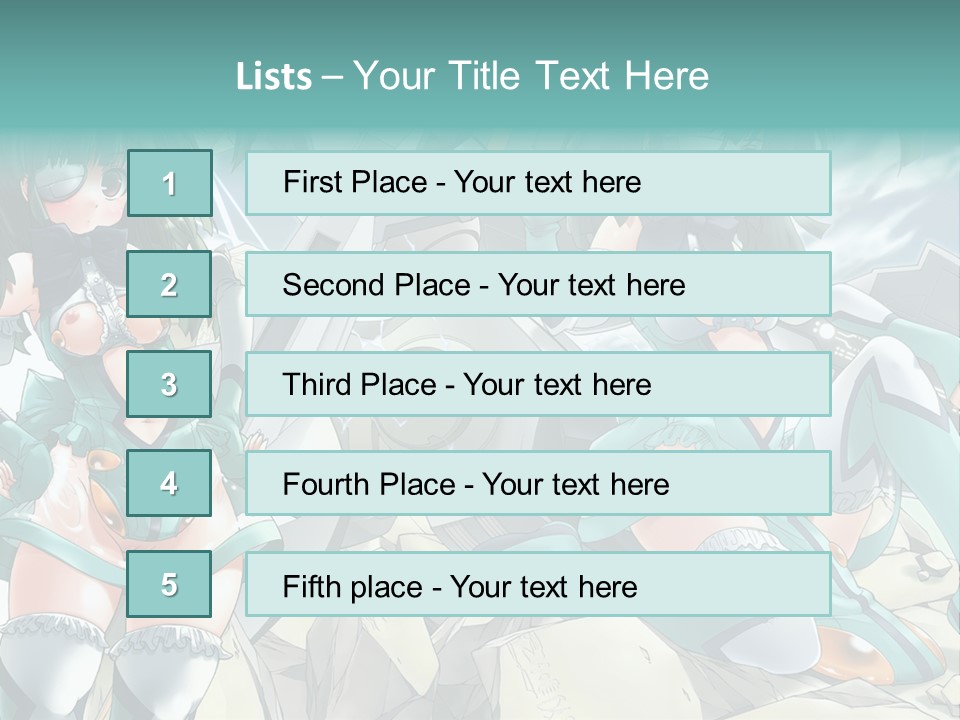 A Woman In A Green Dress Is Standing Next To A Robot PowerPoint Template