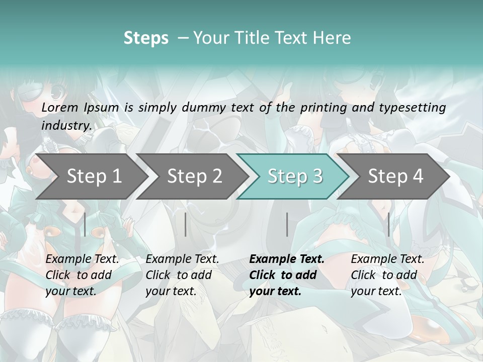A Woman In A Green Dress Is Standing Next To A Robot PowerPoint Template