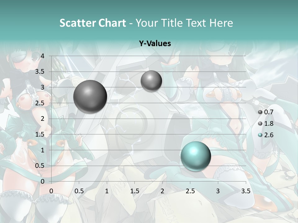 A Woman In A Green Dress Is Standing Next To A Robot PowerPoint Template