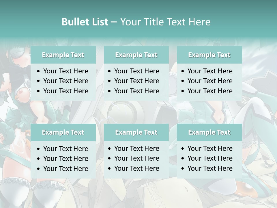 A Woman In A Green Dress Is Standing Next To A Robot PowerPoint Template