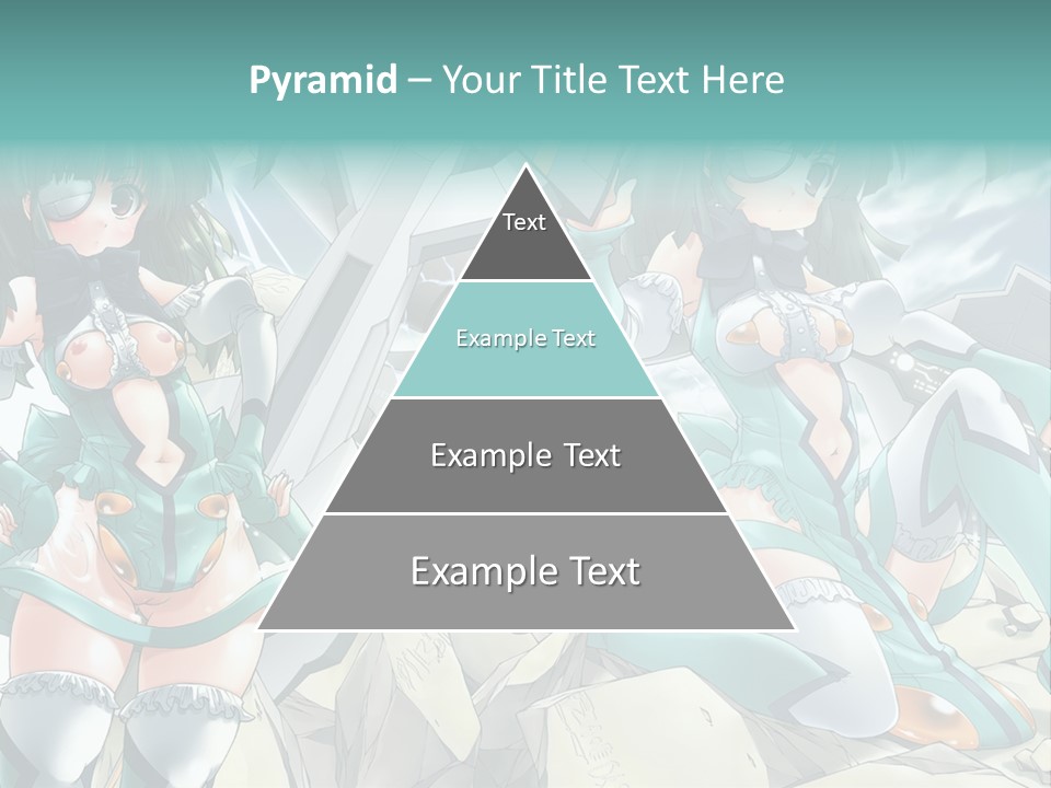 A Woman In A Green Dress Is Standing Next To A Robot PowerPoint Template