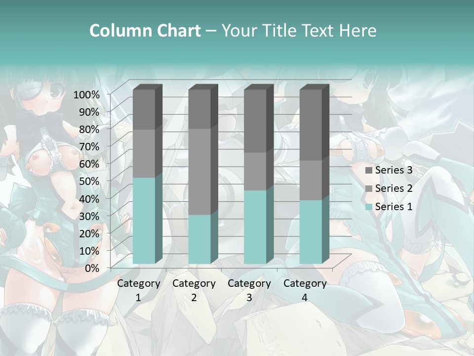 A Woman In A Green Dress Is Standing Next To A Robot PowerPoint Template