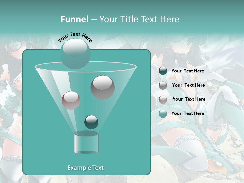 A Woman In A Green Dress Is Standing Next To A Robot PowerPoint Template