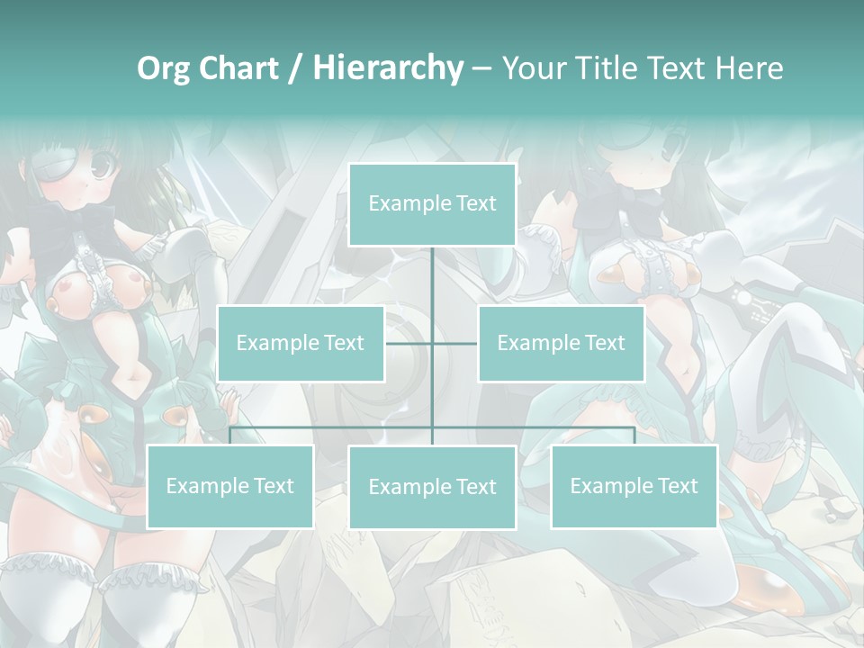 A Woman In A Green Dress Is Standing Next To A Robot PowerPoint Template