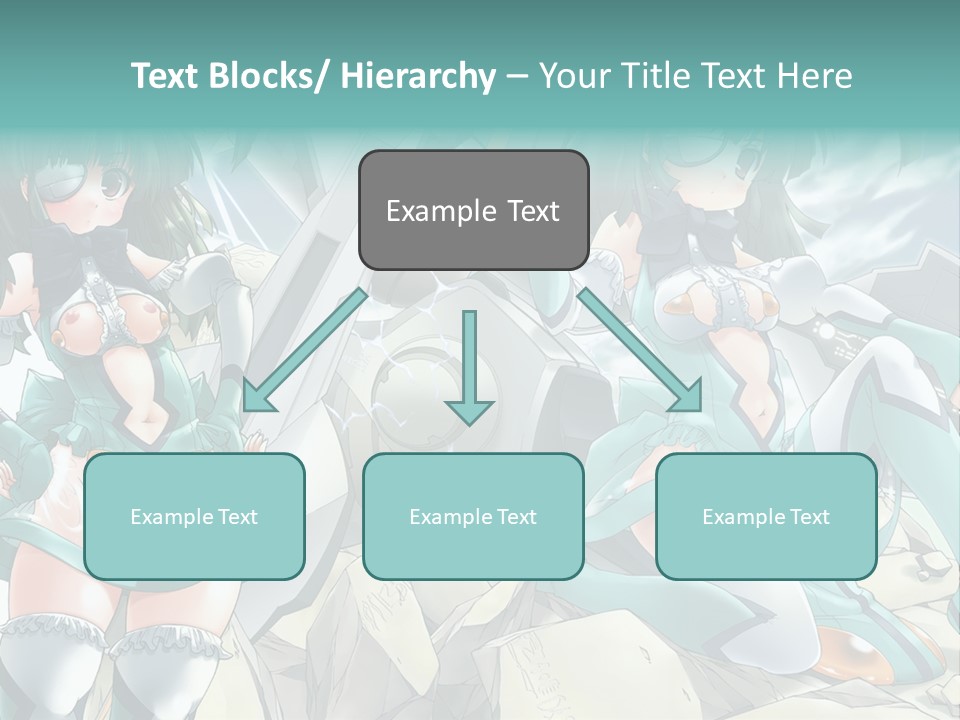 A Woman In A Green Dress Is Standing Next To A Robot PowerPoint Template