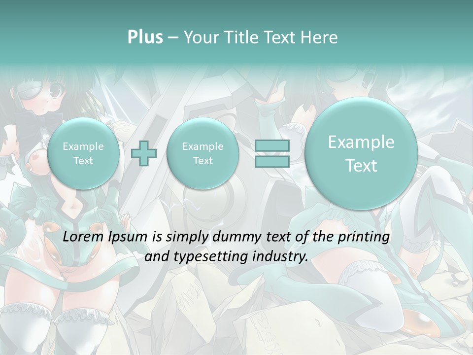 A Woman In A Green Dress Is Standing Next To A Robot PowerPoint Template