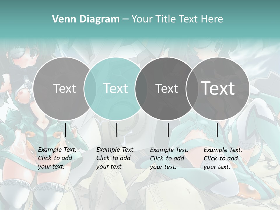 A Woman In A Green Dress Is Standing Next To A Robot PowerPoint Template