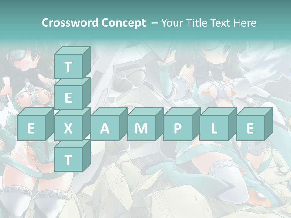 A Woman In A Green Dress Is Standing Next To A Robot PowerPoint Template