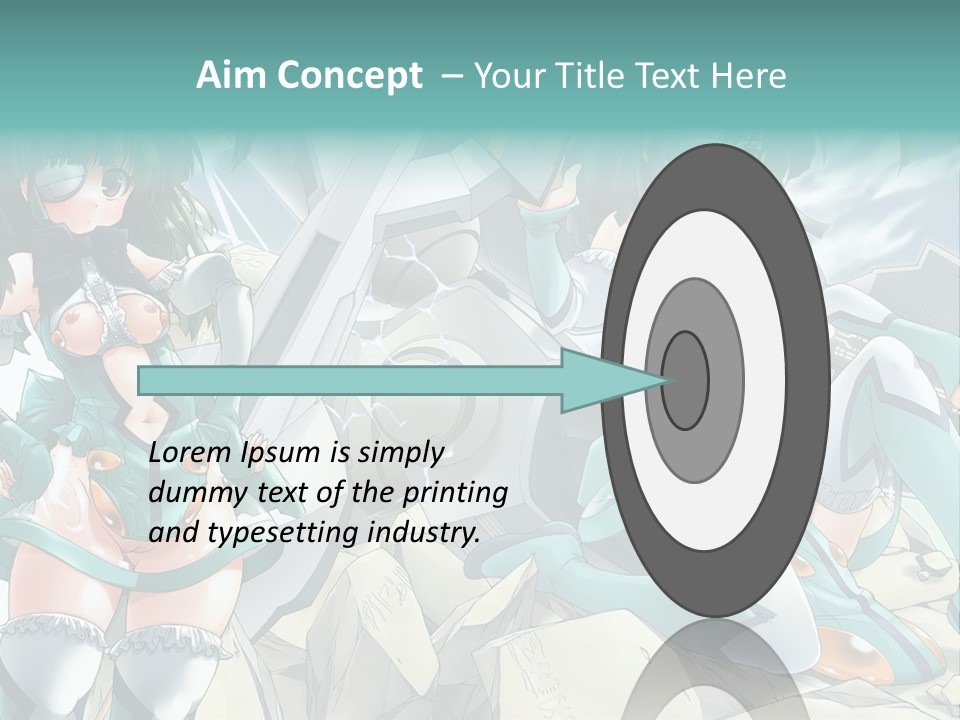 A Woman In A Green Dress Is Standing Next To A Robot PowerPoint Template