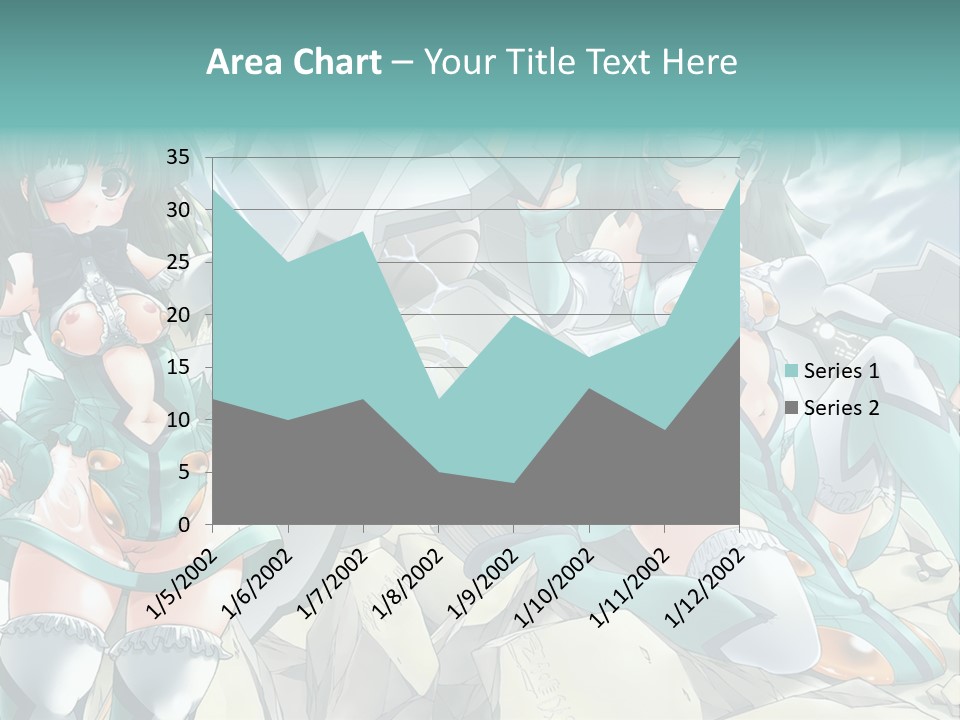 A Woman In A Green Dress Is Standing Next To A Robot PowerPoint Template