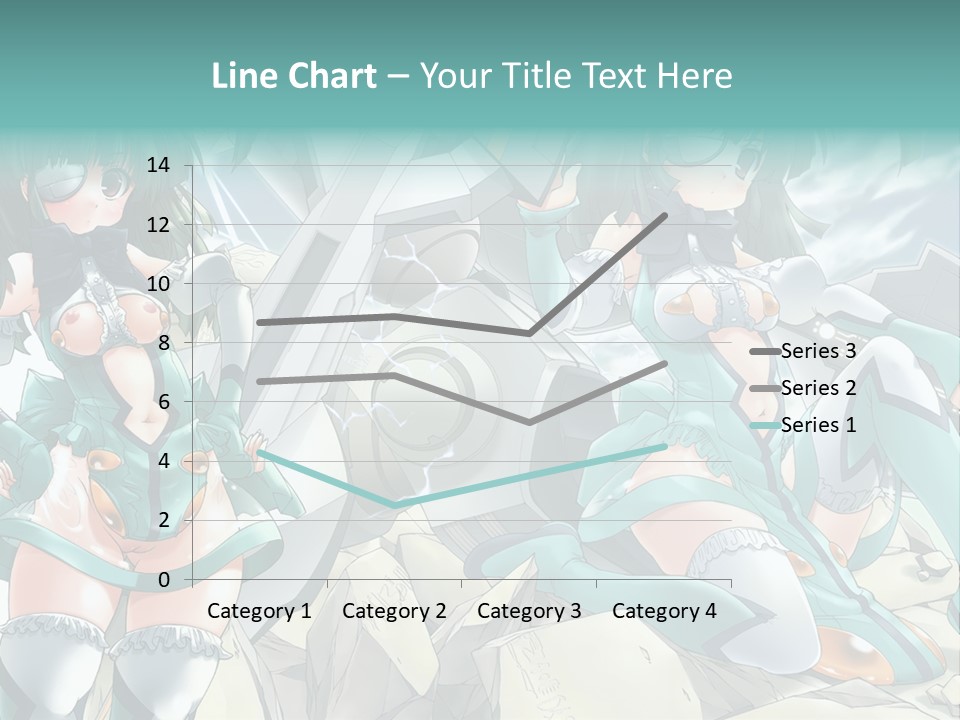 A Woman In A Green Dress Is Standing Next To A Robot PowerPoint Template