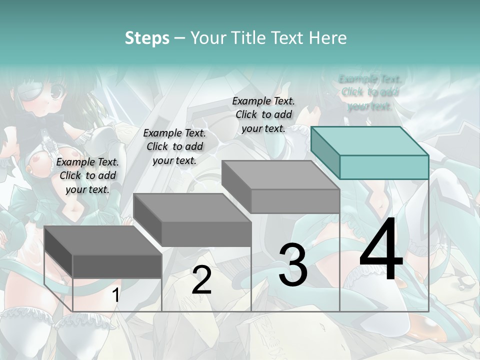 A Woman In A Green Dress Is Standing Next To A Robot PowerPoint Template