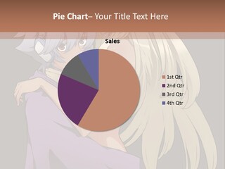 A Couple Of Anime Characters Hugging Each Other PowerPoint Template